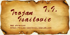 Trojan Isailović vizit kartica